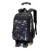 Natural Fish's new primary school students' pull rod backpack for men, large capacity wholesale, downstream popular item, can climb stairs, cross-border dropshipping