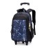 Natural Fish's new primary school students' pull rod backpack for men, large capacity wholesale, downstream popular item, can climb stairs, cross-border dropshipping