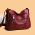 Single shoulder mother bag 2023 new urban simple PU soft leather middle-aged women's bag crossbody large capacity bag wholesale