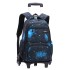 A dropshipping natural fish pull rod backpack with large capacity, fashionable backpacks for boys, girls, primary and secondary school students, cross-border bestseller