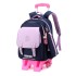 Natural Fish New British Style Pull up Backpack for Primary School Boys and Girls, Durable and Large Capacity, First to Sixth Grade Hair Collection