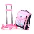 New product of Natural Fish: Pull rod backpack for elementary school students, girls in grades 1-6, lightweight, waterproof, large capacity, cross-border popular item