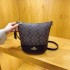 High end handbag for women in the spring of 2025, fashionable new style for women, spliced vintage flower bucket bag, single shoulder crossbody bag