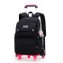 Natural Fish One Piece dropshipping for elementary school students, six wheeled climbing ladder, pull rod backpack, high school large capacity backpack, cross-border