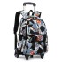 Natural Fish New Style 2nd to 6th Grade Stair Climbing Pull Rod Backpack Junior High School Boys Large Capacity Detachable One Piece Hair Collection