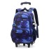 Natural Fish New Product Student Pull up Backpack Boys and Girls Climbing Stairs 3-6 Grades Primary School Students Reduce Burden, Lightweight Hair Replacement