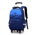 Natural Fish's new pull rod backpack reduces the burden on elementary school students and boys, with a large capacity and detachable backpack. One piece hair replacement