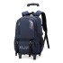 Natural Fish 2023 Summer New Pull up Backpack Detachable for Male Middle and High School Students, Large Capacity One Piece Hair Replacement, Six Wheels