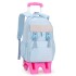 New product of Natural Fish: Pull up bag for elementary school students aged 8-12, detachable large capacity backpack for girls, cross-border dropshipping