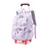 Natural Fish New Style, 2nd to 6th Grades, Climbing Stairs, Pullrod Backpack, Girls' Junior High School, Large Capacity, Detachable, One Piece Hair Collection