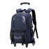 Natural Fish 2023 Summer New Pull up Backpack Detachable for Male Middle and High School Students, Large Capacity One Piece Hair Replacement, Six Wheels