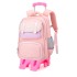 Natural Fish Elementary School Backpack Pull up Bag for Grades 1-3-6 School Backpack Dual use Six Wheel Stair Climbing Wholesale