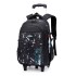 Natural Fish's new primary school students' pull rod backpack for men, large capacity wholesale, downstream popular item, can climb stairs, cross-border dropshipping