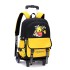 Natural fish pull rod backpack for primary school students aged 8-12, boys in grades 3-6, cartoon six wheeled climbing ladder wholesale printing