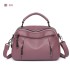 2023 Summer New Retro Washed Leather Bag, Middle aged Women's Mom Bag, Single Shoulder Handheld Cross Shoulder Women's Bag Wholesale