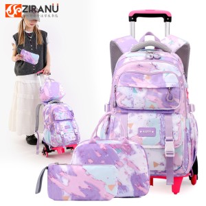 Natural Fish Children's Pull up Backpack Primary School Students 3-6 Grades Female Middle School Students Backpack Backpack Backpack High Grade Climbing