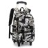 Natural Fish New Style 2nd to 6th Grade Stair Climbing Pull Rod Backpack Junior High School Boys Large Capacity Detachable One Piece Hair Collection