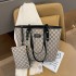 2024 New Tote Women's Bag Large Capacity Korean Edition Handbag Vintage Versatile Single Shoulder Bag Cross border Chao