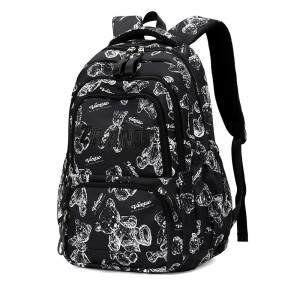 University schoolbag, large capacity for female students, high appearance and reduced burden for junior high school students, with a campus feel and a zipper that doesn't break. There are too many compartments