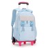 New product of Natural Fish: Pull up bag for elementary school students aged 8-12, detachable large capacity backpack for girls, cross-border dropshipping