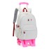 Natural Fish New Primary School Students' Pull up Backpack Girls' 2-6 Grades Large Capacity Detachable Backpack Hair Replacement