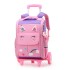 Natural fish hair replacement pull rod backpack for girls and boys in grades 23, 45, and 45, lightweight backpack with printed logo