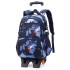 Natural Fish New Product Student Pull up Backpack Boys and Girls Climbing Stairs 3-6 Grades Primary School Students Reduce Burden, Lightweight Hair Replacement