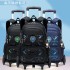 Printed scroll backpack, natural fish large capacity backpack, boys' junior high school and elementary school students' fashionable backpack, cross-border wholesale