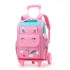 Natural fish hair replacement pull rod backpack for girls and boys in grades 23, 45, and 45, lightweight backpack with printed logo