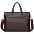 Cross border men's bag 2024 new business commuting briefcase laptop bag men's horizontal shoulder crossbody bag