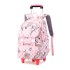 Natural Fish New Style, 2nd to 6th Grades, Climbing Stairs, Pullrod Backpack, Girls' Junior High School, Large Capacity, Detachable, One Piece Hair Collection