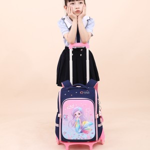 Natural Fish's new space backpack, large size, for primary school students in grades 3-6, with spine protection and reduced burden. Cross border trend, popular item for dropshipping