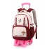 Natural Fish New Lightweight Pull up Backpack Primary School Girls' Large Capacity Backpack 3-6 Grade Middle School Students' Backpack