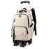 Natural fish climbing tower pull rod backpack for junior high school boys, large capacity detachable backpack for children and primary school students, hair replacement