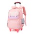 Natural Fish Elementary School Backpack Pull up Bag for Grades 1-3-6 School Backpack Dual use Six Wheel Stair Climbing Wholesale