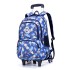 Daifa Natural Fish Pull Rod Backpack Primary School Students 3-5 Grades Girls Six Wheel Staircase Climbing 8-12 Years Old Large Capacity