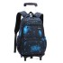 A dropshipping natural fish pull rod backpack with large capacity, fashionable backpacks for boys, girls, primary and secondary school students, cross-border bestseller