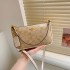 This year's popular small bag for women 2024 new trendy and fashionable printed single shoulder diagonal cross bag, high-end and versatile armpit bag