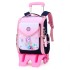 New product of Natural Fish: Pull rod backpack for elementary school students, girls in grades 1-6, lightweight, waterproof, large capacity, cross-border popular item