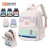 Natural Fish New Primary School Student Backpack for Girls in Grades 1, 2, and 3 Lightweight, Reduced Burden, and Ridge Protection Large Capacity Children's Backpack Cross