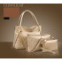 2023 Women's Bag New European and American Retro Fashion Embossed Three piece Set Mother Bag Shoulder Cross Shoulder Handbag Wholesale