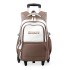 Natural Fish New Backpack for Children 3-6 Grades Primary School Students Pulling Rod with Wheels Climbing Stairs Dual purpose Junior High School Backpack