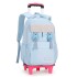 New product of Natural Fish: Pull up bag for elementary school students aged 8-12, detachable large capacity backpack for girls, cross-border dropshipping