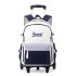 Natural Fish's new pull rod backpack for primary school students in grades 3-6, with large capacity for climbing stairs, is a hot seller across Europe and America