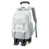 Natural Fish 2024 new pull rod backpack for female primary and secondary school students in grades 3-6, large capacity backpack with large wheels for climbing stairs