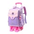 Natural Fish New Boys and Girls Primary School Students' Pull up Backpack for Grades 3-6, Detachable Backpack for Climbing Stairs