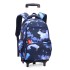 A dropshipping natural fish pull rod backpack with large capacity, fashionable backpacks for boys, girls, primary and secondary school students, cross-border bestseller