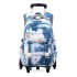 Natural Fish Children's Pull up Backpack Primary School Students 3-6 Grades Female Middle School Students Backpack Backpack Backpack High Grade Climbing