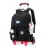 Natural Fish Children Elementary School Students Pull up Backpack Female Korean Version Large Capacity Junior High School Students Six Wheel Stair Climbing Backpack