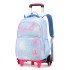 2022 Natural Fish New Product Pull up Backpack for Primary School Students, 3-6 Grades, Little Princess Fashion Pop, Cross border